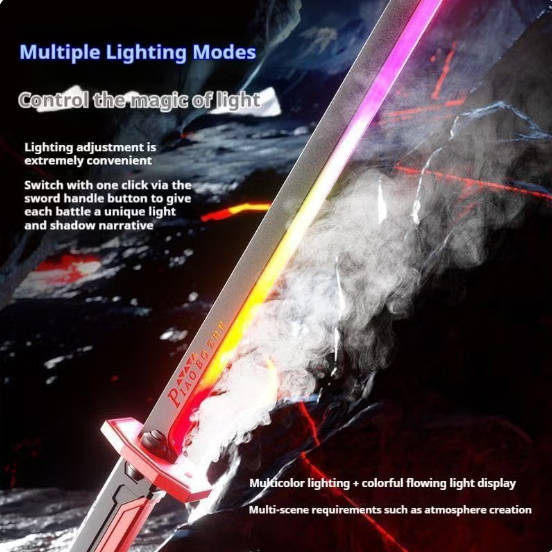 Katana LED Sword with Smoke & Spark Effects