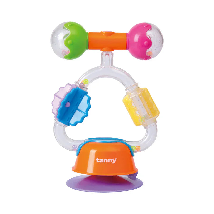 Colorful Tanny Toys Rainbow Spinner for kids, featuring vibrant rainbow-colored spinning toy with bright, playful design.