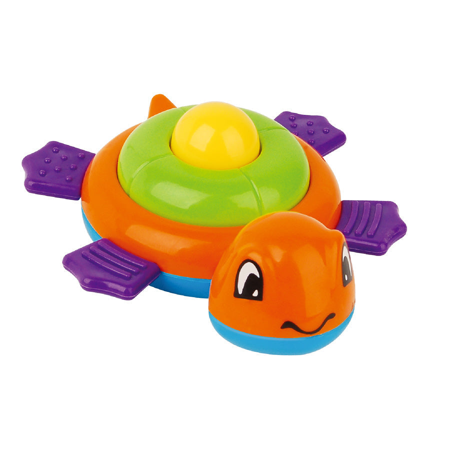 Tanny Toys Baby Rattle Tortoise from Tanny Kids, colorful plastic tortoise-shaped baby rattle with textured shell