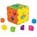 Colorful Tanny Kids Shape Sorting Cube with various geometric shapes for early childhood learning and development.