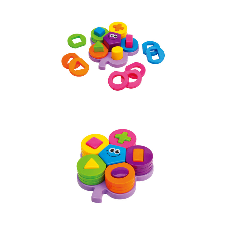 Tanny Kids Geometric Flower Puzzle toy featuring colorful interlocking geometric shapes for children to assemble and play.
