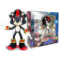 Playzokids Shadow the Hedgehog action figure with detailed black and red design, standing in a dynamic pose.