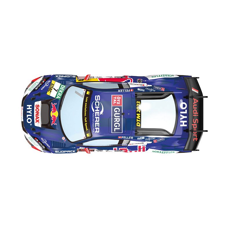 Carrera Red Bull Audi R8 LMS GT3 EVO II toy race car, detailed scale model for collectors and racing enthusiasts.