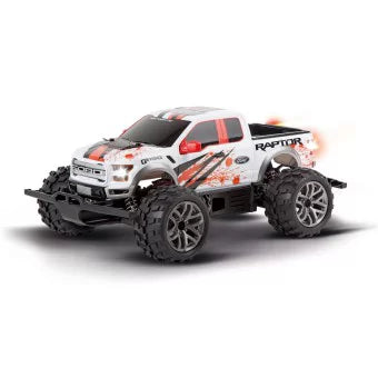Remote control Ford F-150 Raptor toy by Carrera, digital proportional control, 24GHz radio for precise driving.