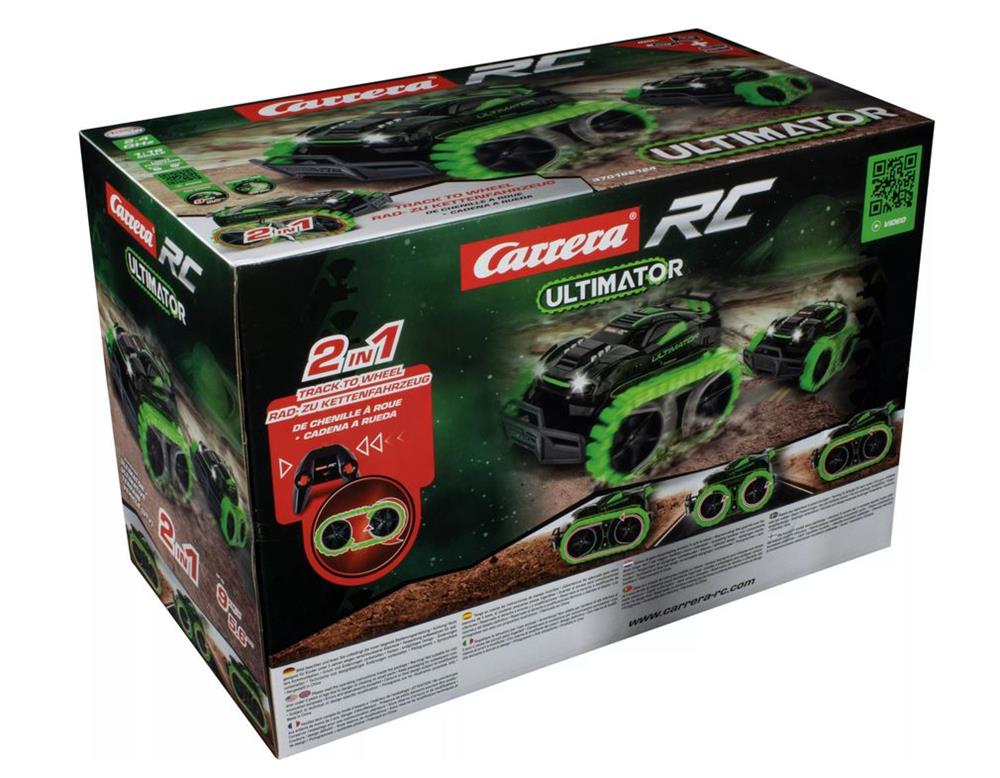 Carrera RC Ultimate Terrain Vehicle toy with rugged wheels and detailed body, designed for off-road racing and outdoor play.