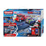 Carrera GO! Build N Race racing set with a 3.6-meter track, featuring colorful cars and racing accessories for kids.