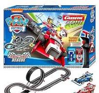 Carrera GO!!! Paw Patrol Ready Race Rescue race track with colorful toy cars and detailed track layout for kids' racing play