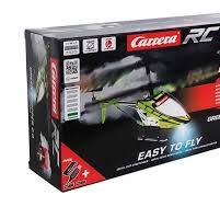 Green Carrera RC Chopper 2.0 toy helicopter with detailed rotor blades and sleek design, suitable for remote control play.