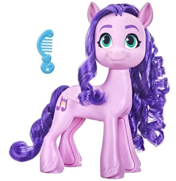 My LITTLE PONY Princess Petals toy from Hasbro, featuring a colorful pony with a detailed mane and accessories.