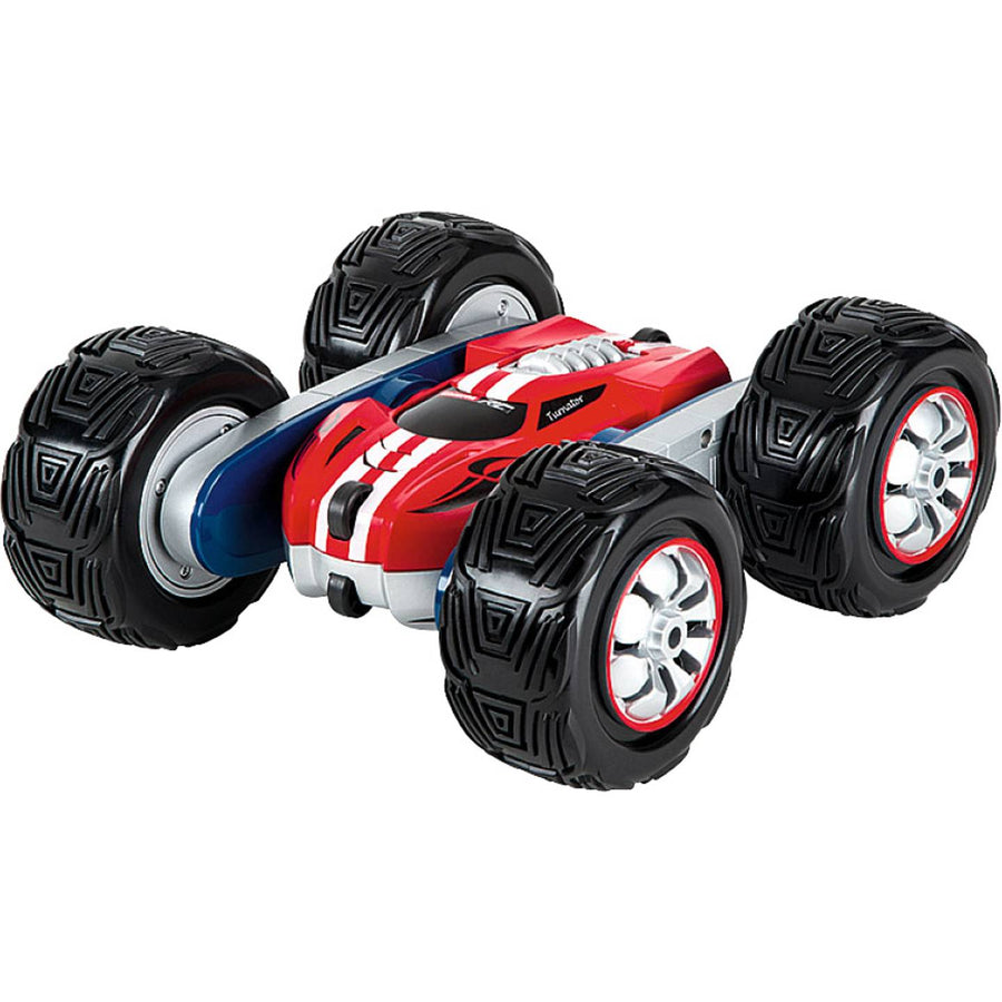 Carrera R/C Turnator 1:16 remote control toy car, detailed black and red design, ready for racing fun.