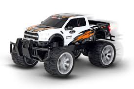 White Carrera RC Ford F150 Raptor 1:14 scale remote control truck on a plain background.
