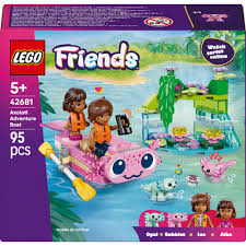Lego LEGO 42681 Axolotl Adventure Boat set with colorful boat and axolotl figures on a scenic water backdrop