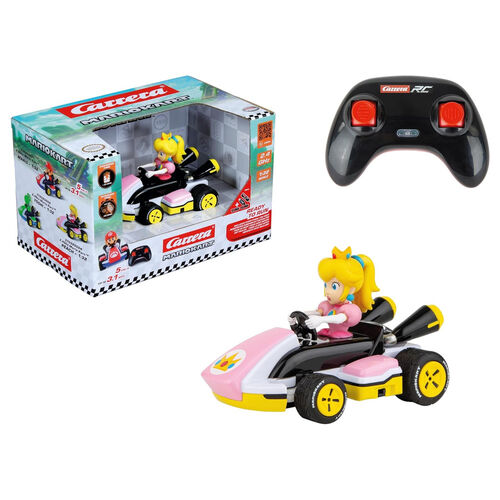 Carrera Mario Kart Peach radio control toy car with detailed peach character design, ready for racing fun.