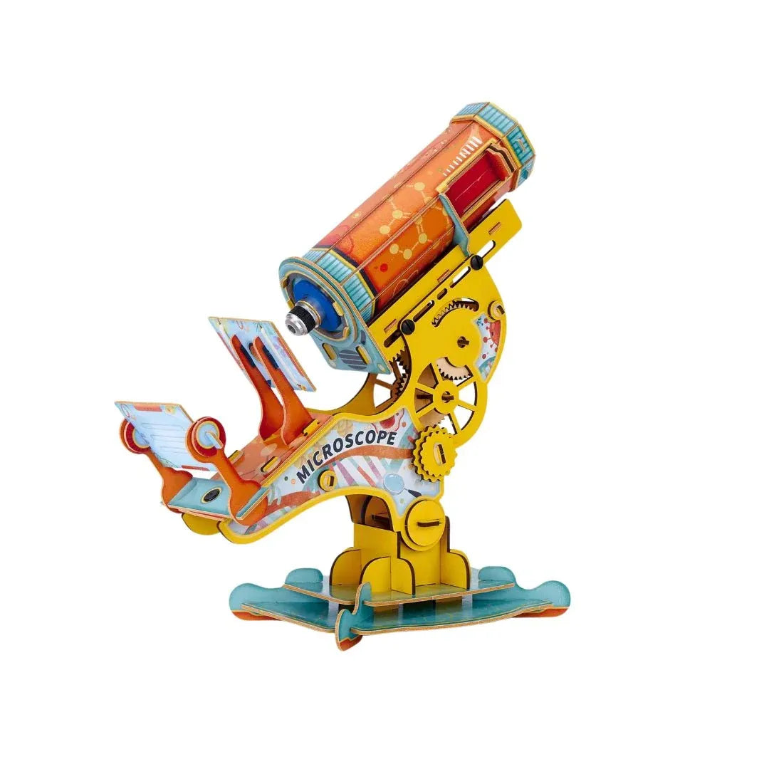 National Geographic Microscope DIY STEM Kit toy with colorful components and a microscope for educational science exploration.