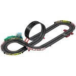 Carrera Mario Kart P-Wing toy race track set with colorful miniature cars and track pieces for kids' racing fun.