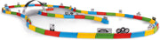 Carrera RC Mario Kart tabletop racing set featuring Mario and Luigi toy cars on a colorful track with detailed character figures.