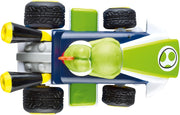 Carrera Mario Kart(TM) Yoshi mini remote control toy on a colorful play surface.
