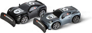 Carrera RC 24GHz Bundesliga soccer toy set featuring remote-controlled cars with Bundesliga team decals and vibrant colors