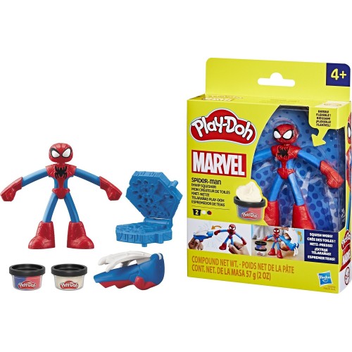 Play-Doh Marvel Spider-Man Thwip Squisher Set with Bendy