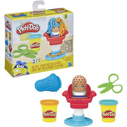 Play-Doh Mini Classics Crazy Cuts Boy set packaging featuring arts and crafts playdough tools and colorful Play-Doh containers.