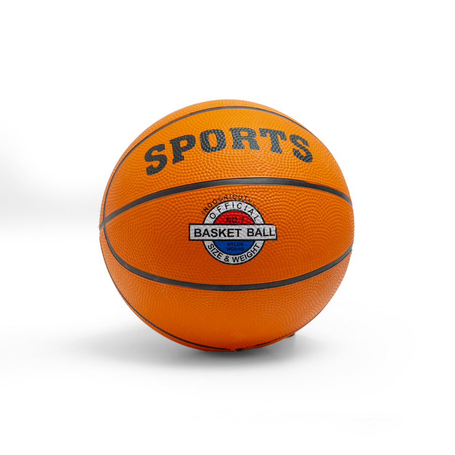 Front view of a rubber basketball toy from the Generic GK 8008 series, designed for children and outdoor play.