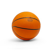 Back view of a rubber basketball toy from the Generic GK 8008 series, showing textured surface and vibrant colors.