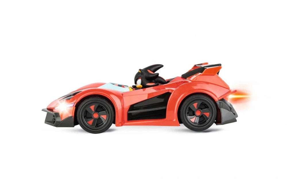 Carrera RC Shadow Performance version 2.4GHz toy car with sleek black design and detailed exterior, perfect for remote control racing.