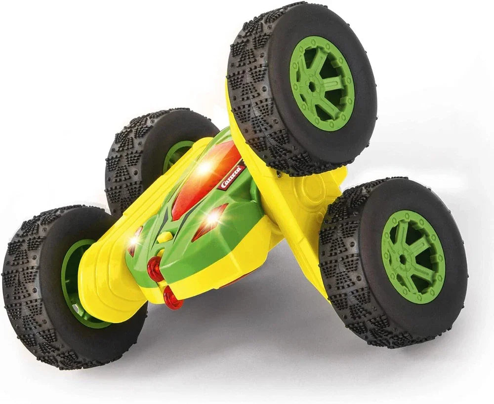 Carrera Mini Turnator toy race track section with colorful curves and safety barriers, designed for Carrera slot car sets
