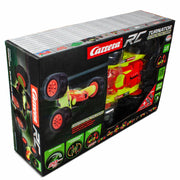 Carrera R/C Turnator glow-in-the-dark toy car in 1:16 scale, featuring sleek design and illuminated details for nighttime play.
