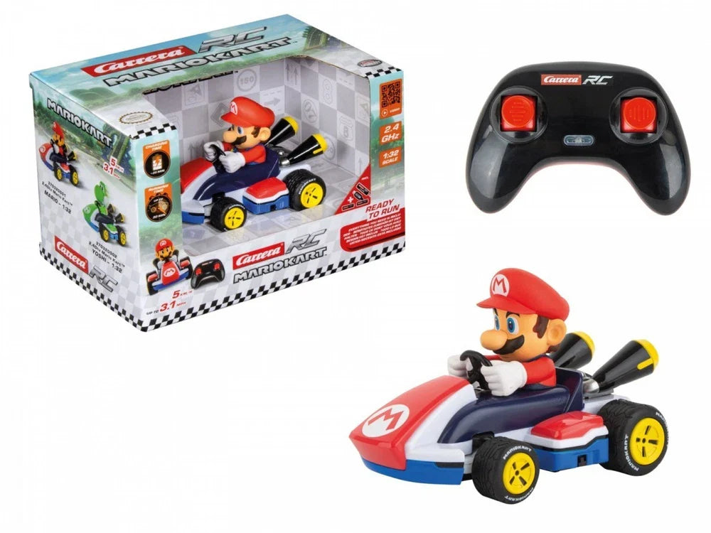 Carrera RC Mario Kart race kart 1:32 scale featuring a colorful Mario-themed design and detailed plastic construction.