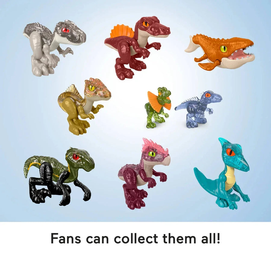Jurassic World Series 1 blind box bag featuring a surprise dinosaur toy from the dinosaur collection.