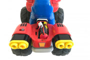 Carrera RC quad drone featuring Mario and Princess Peach characters with 2.4GHz remote control, colorful toy vehicle for kids