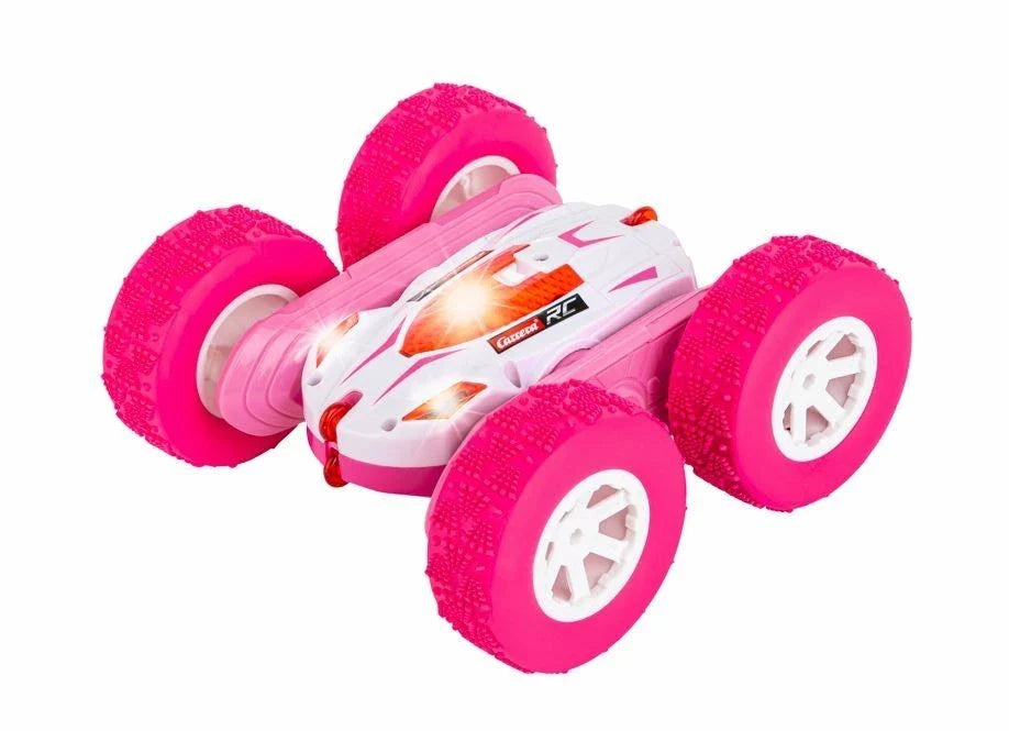 Pink Carrera RC Mini Turnator toy vehicle with detailed remote control and compact design for racing fun.