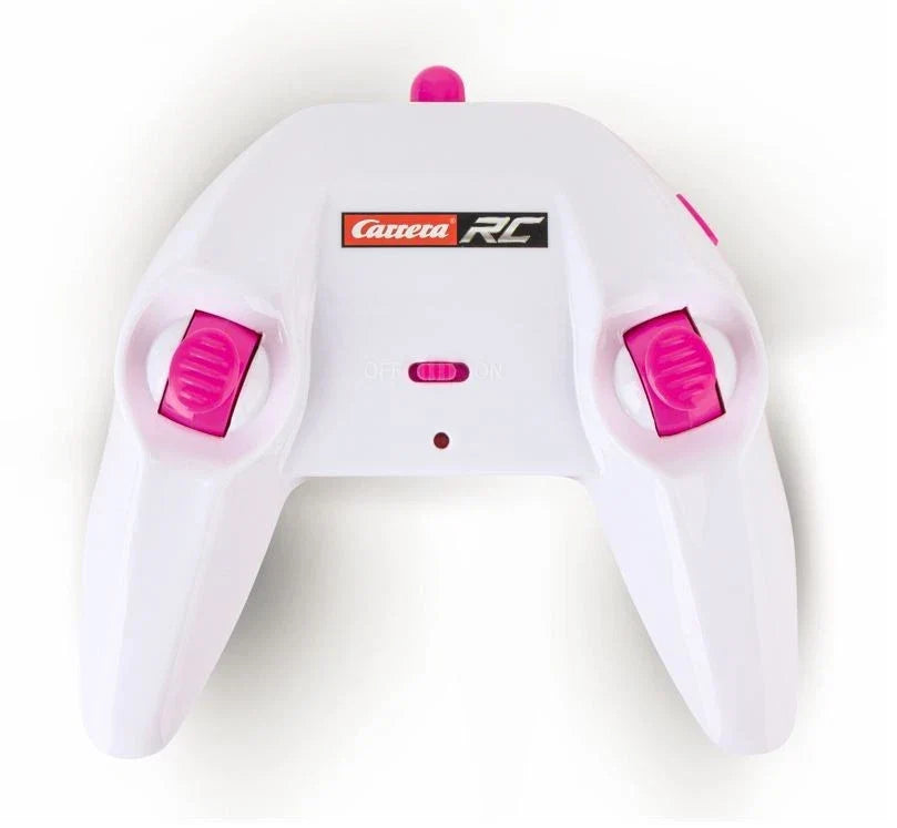 Pink Carrera RC Mini Turnator toy vehicle with detailed exterior and remote control, designed for children and remote control racing.