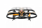 Carrera RC Quadcopter X2 toy drone with four propellers and remote control, designed for indoor and outdoor flying fun.
