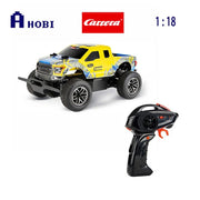 Carrera RC Ford F-150 Raptor toy truck with detailed design and vibrant colors, perfect for remote control racing and play.
