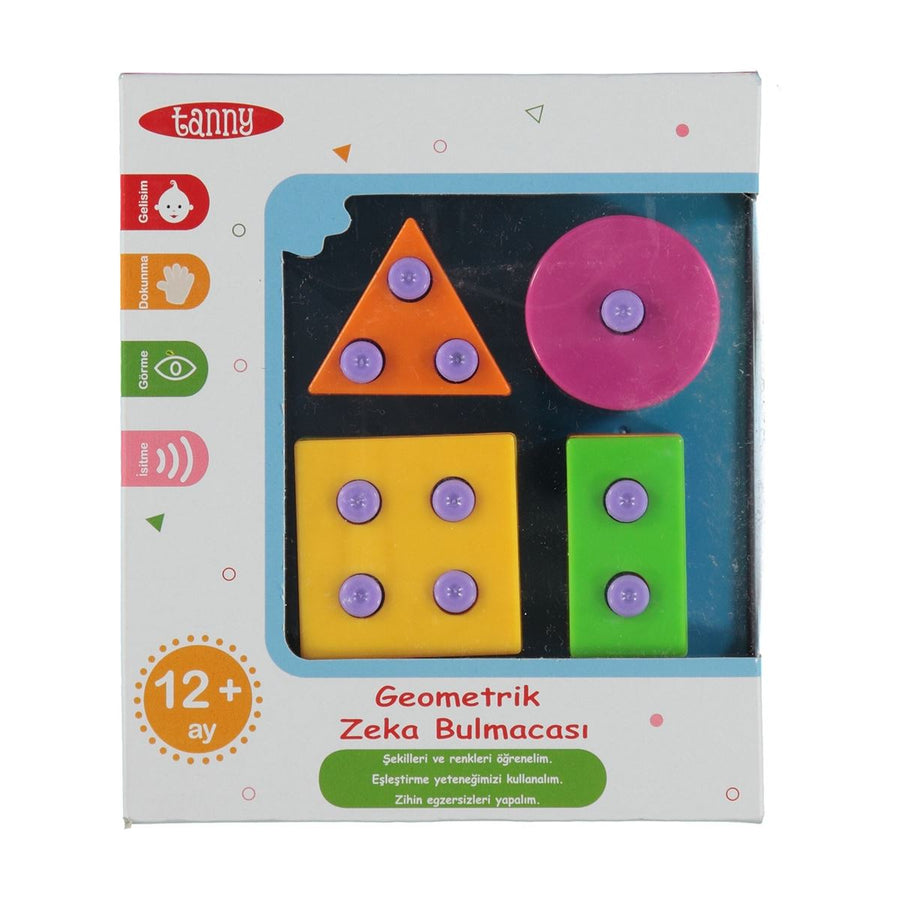 Tanny Kids Tanny Fanny Stacking puzzle with colorful geometric shapes for children to build and learn.